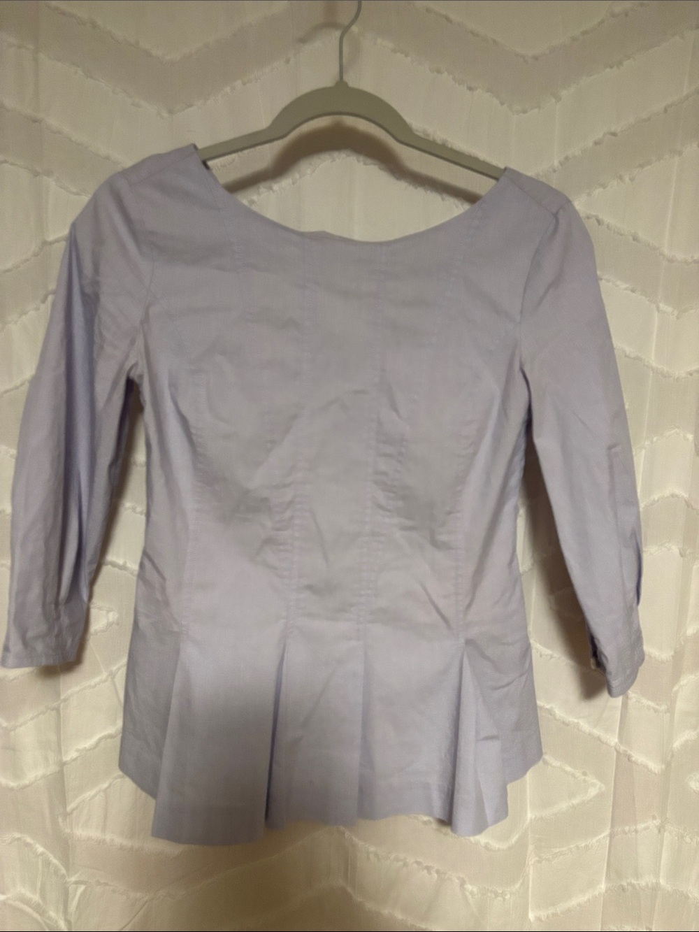 Banana Republic Light Lavender Peplum Blouse - Scoop Neck